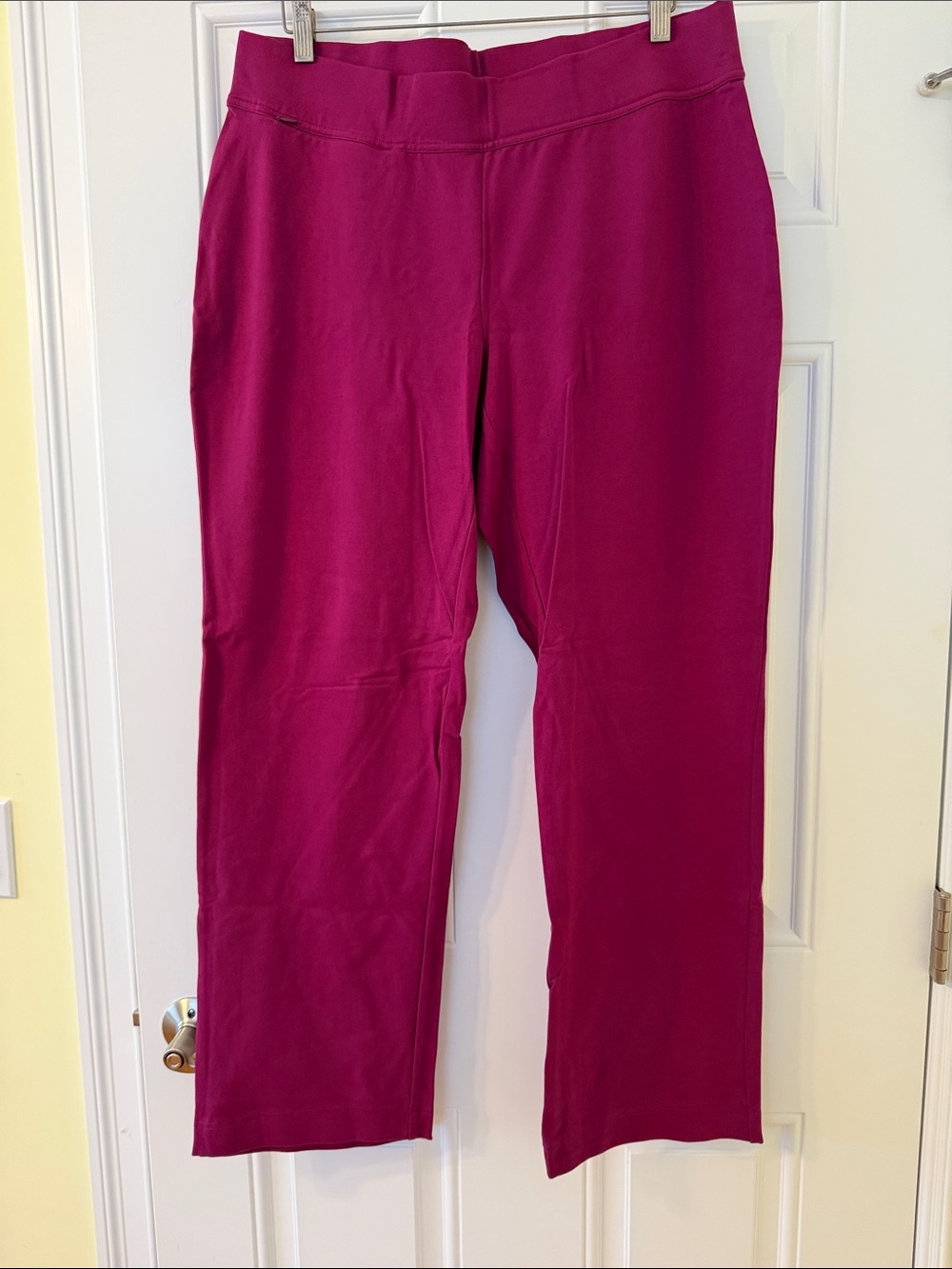 Lands' End Women's Starfish Rubelite Straight Leg Pull-On Pants